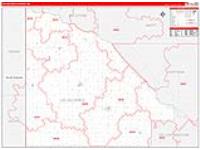 Lac Qui Parle, Mn Carrier Route Wall Map